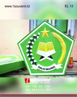 Kerajinan Kuningan Logo Departemen Agama